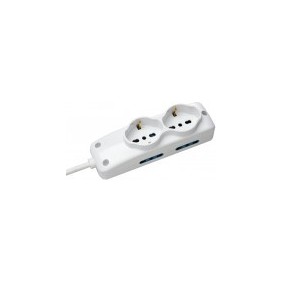 multipresa bipasso e schuko con interruttore luminoso bianco posti 6 2p+t 16a n°xmmq 3x1